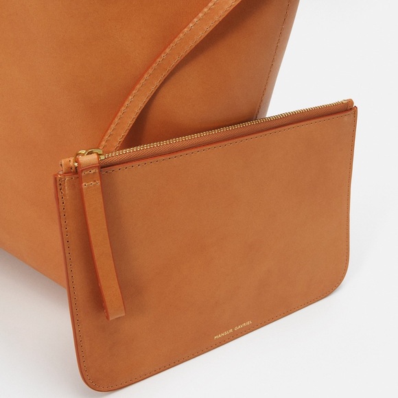 Mansur Gavriel Leather Clutch Pouch Wallet Wristlet - Picture 1 of 17